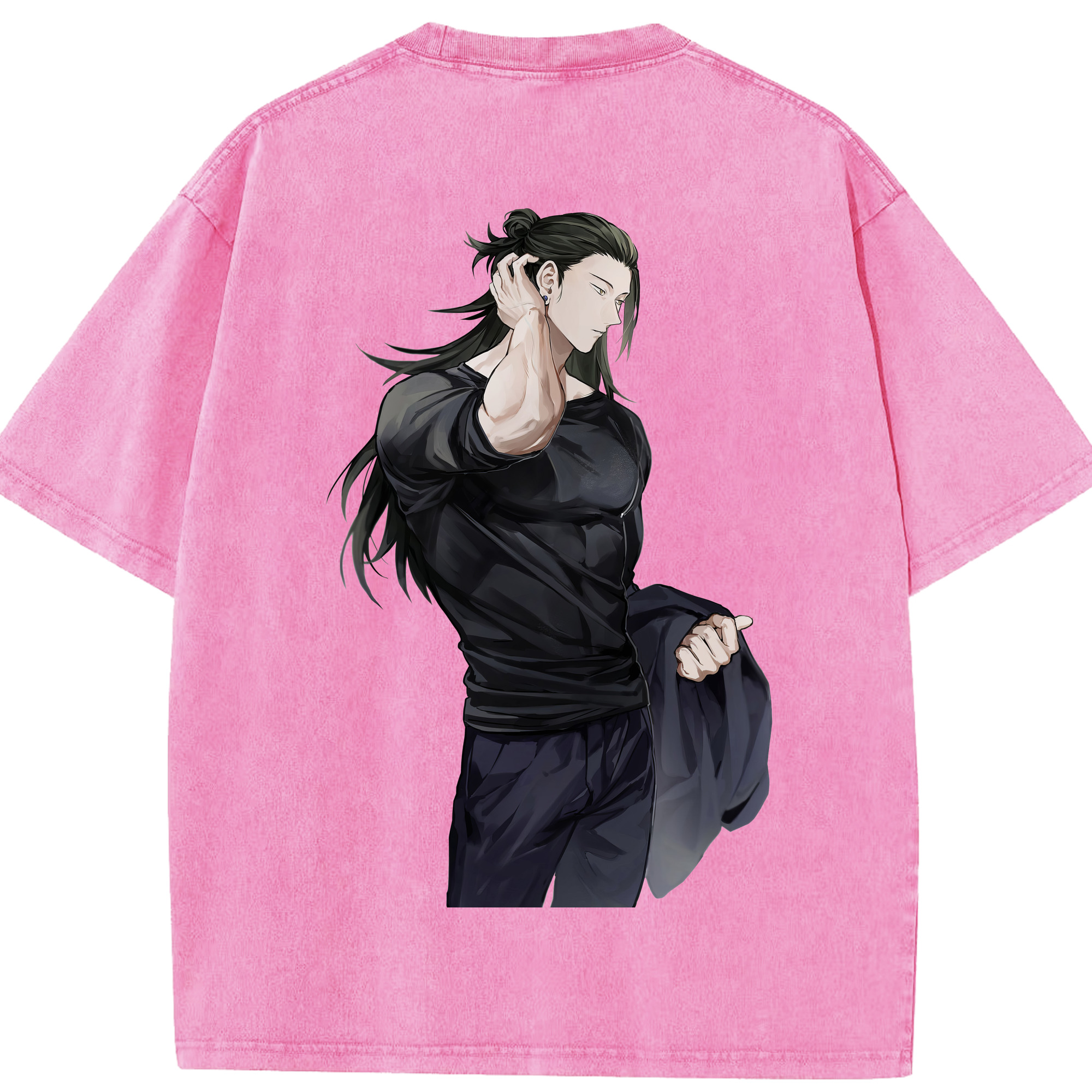 （画像用） 呪術廻戦 Jujutsu Kaisen 綿100% ヴィンテージ風 半袖Tシャツ（背面プリント）